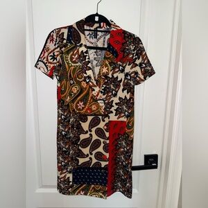 Zara Colorful Paisley Midi Dress